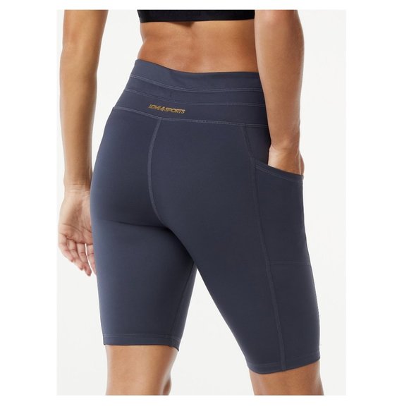 NWT Love & Sports Women's Bike Shorts, 9" Inseam - Picture 2 of 12